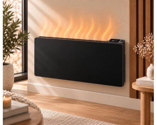 Електричний конвектор ЕЛЕГАНТ Smart ЕВНА-2,0/230С2T (mbg) WiFi Чорна скляна панель