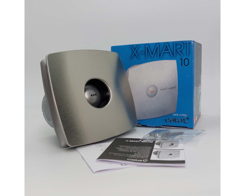 Вытяжной вентилятор CATA X-MART 15 MATIC INOX TIMER с автоматическим обратным клапаном