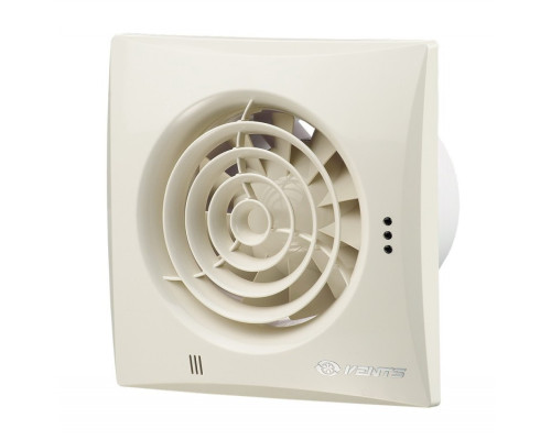 Вытяжной вентилятор с таймером задержки выключения Вентс Квайт 100 бежеый