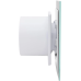 Вытяжной вентилятор с датчиком влажности и таймером AirRoxy dRim 100 BB HS glass Marble White Gold